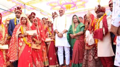 MKVY : राजस्व एवं परिवहन मंत्री गोविंद सिंह राजपूत ने 500 जोड़ों को नव दांपत्य जीवन में प्रवेश कराया