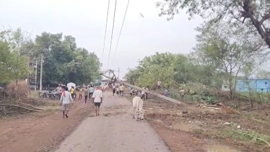 तेज आंधी-बारिश से गिरा मोबाइल टॉवर, पेड़ और बिजली खंभे भी हुए धराशायी, कई गांवों में ब्लैकआउट की स्थिति